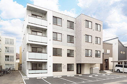 札幌のアパート企画、設計、施工、管理